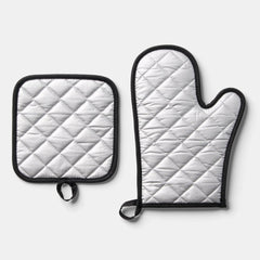 Personalized Mediterranean Lemon Oven Mitt & Pot Holder Set