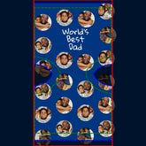 4 Photo Collage Worlds Best Dad Socks