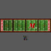 Team Colors Football Themed | Monogram Red Beer Pong Table
