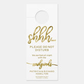 Door Hanger Wedding Do Not Disturb Sign