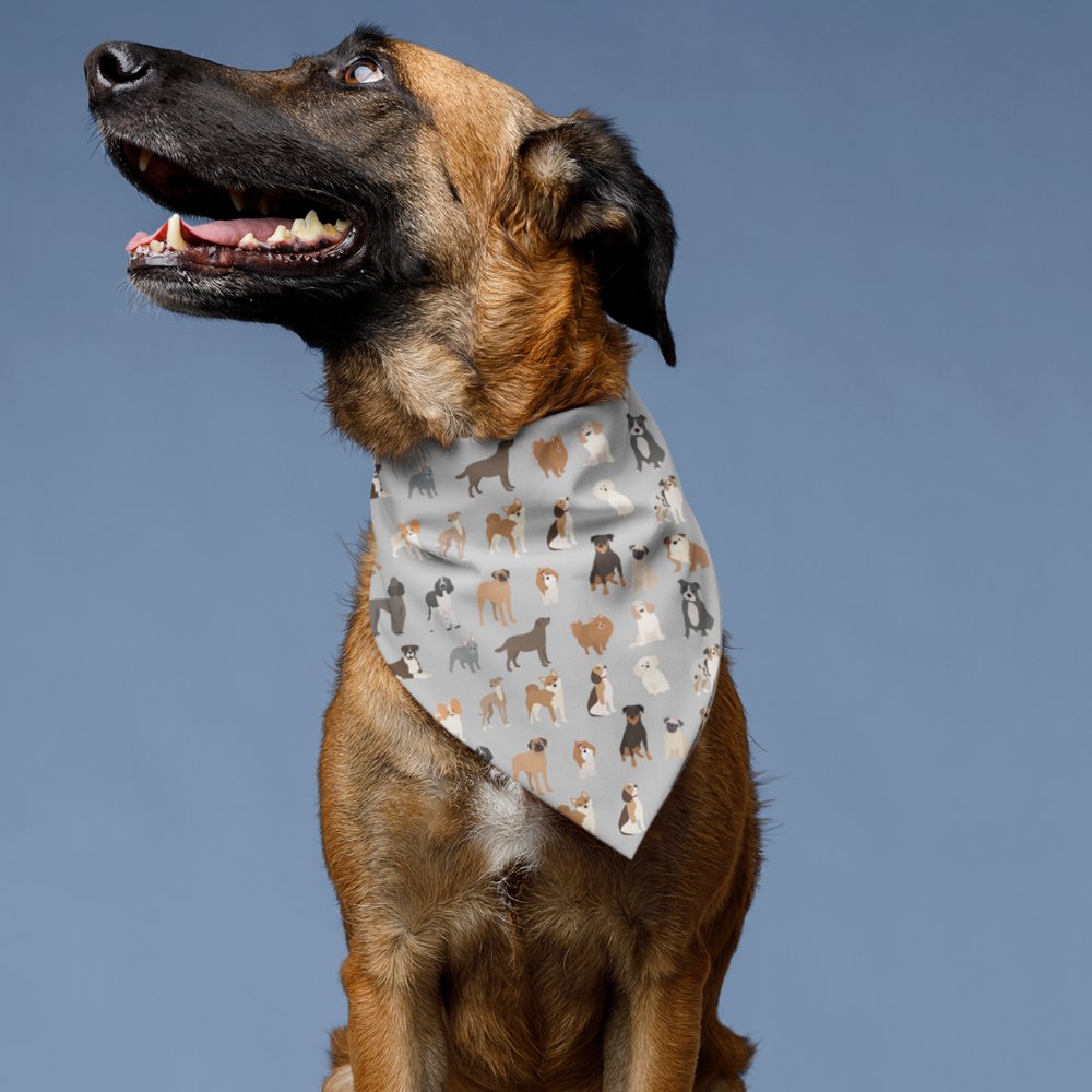 Dog Breed Dog Lover Fun Pattern Bandana