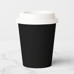 Paper Cups | Business Logo Branded Modern Black