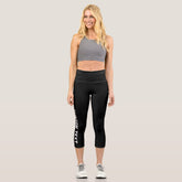 Create Your Own Custom Text Capri Leggings