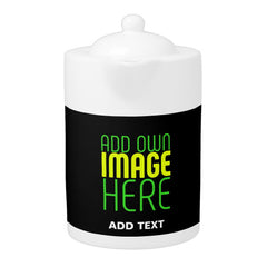 MODERN EDITABLE SIMPLE BLACK IMAGE TEXT TEMPLATE TEAPOT