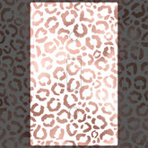 Chic Rose Gold Leopard Cheetah Animal Print Light Switch Cover