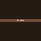 Coffee Brown Solid Color Pet Collar