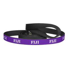 Phi Gamma Delta Whie and Purple Letters Pet Leash