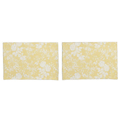 Standard pair Pillowcases Bridal Suite buttercup