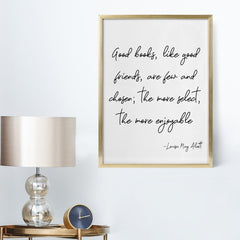 Script Lettering Friendship Quote Art Poster