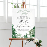 Watercolor Woodland Baby Shower Thank You Favor Bag