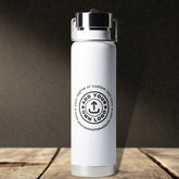 Simple Custom Company Business Logo Website Text Water Bottle