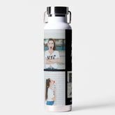 Three Words Collage EDITABLE COLOR Water Bottle