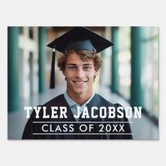 Modern Class of 2026 Custom Graduation Photo Sign