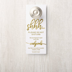 Door Hanger Wedding Do Not Disturb Sign