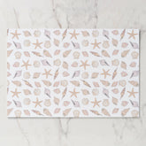 Seashells Paper Placemats, Beach Coastal Party Pad