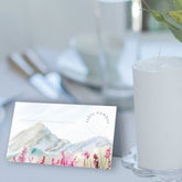 Mountain Meadow Watercolor Wedding Guest Place Card