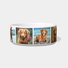 Photo Collage Simple Pet Bowl