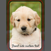 Personalized Two Photo Template, Custom Text, Car Air Freshener
