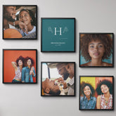 Classic Family Monogram & Name Wall Art Peel And Stick Photo Tile