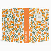 Watercolor Orange Citrus Personalized Recipe 3 Ring Binder