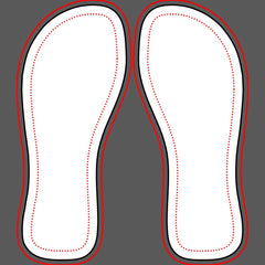 Personalized Team Bride Periwinkle and White Flip Flops
