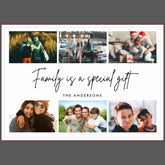 Family is a Special Gift Quote Photo Collage Block