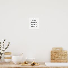Motivational Travel Quote Minimal Black Brush Poster