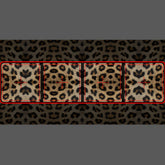 Stylish leopard fur animal print pattern bold fun beer pong table