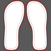 Blue Sports Jersey Custom Name Number Flip Flops