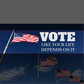 Vote Like Your Life Depends On It Election Bumper Sticker