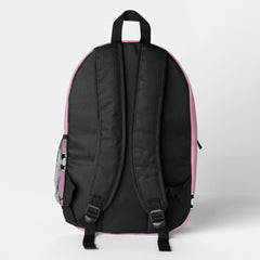 Soccer Pink Personalized Kids Back to School Printed Backpack