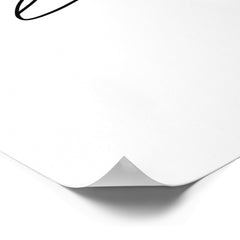 simple black white hand written love art poster