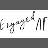 Engaged AF Charcoal Logo Unisex Trucker Hat