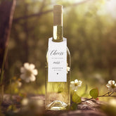 Elegant Calligraphy Bridal Shower Bottle Hanger Tag