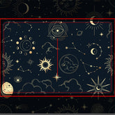 Celestial Sun and Moon Mystical Bath Mat