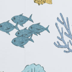 Blue Ocean Animals Boy's Room Wallpaper