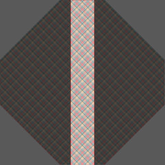 Pastel Peach Mint Tartan Wedding Pattern Neck Tie
