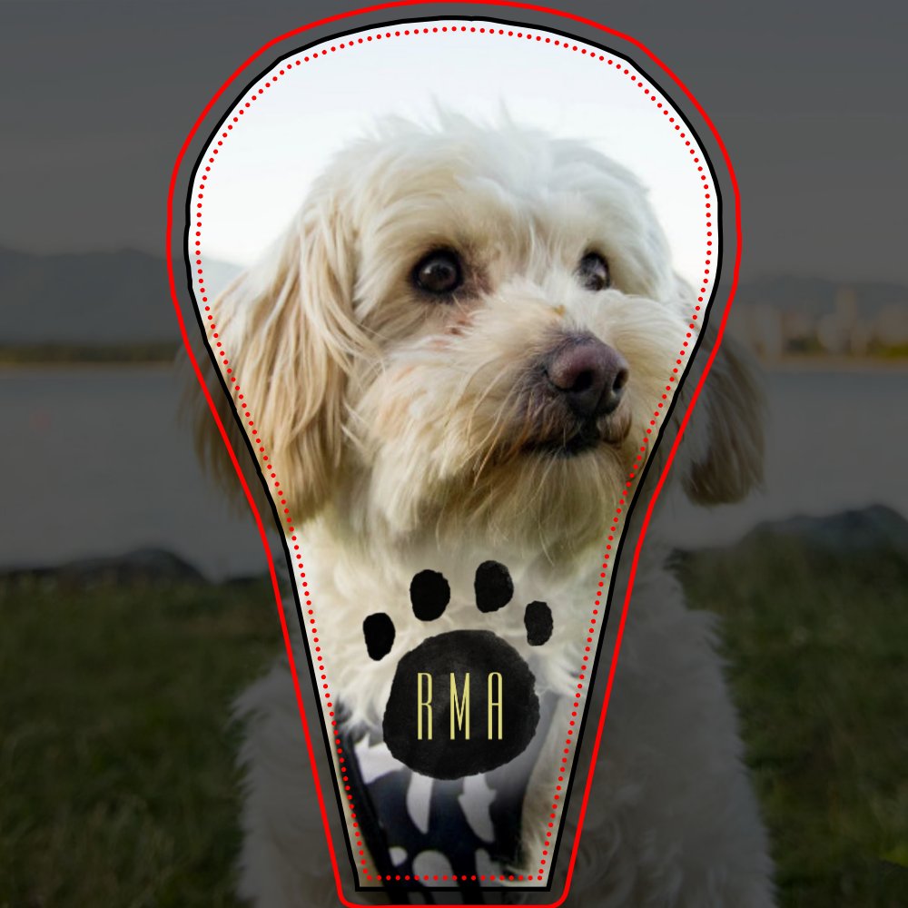 Custom Family Pet Photo | Monogrammed Golf Head Cover