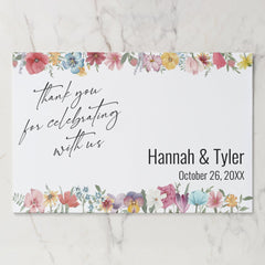 Meadow Wildflower Thank You Paper Placemats