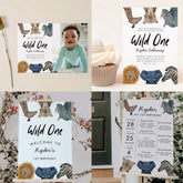 Adoption Center | Pink Safari Birthday Party Sign