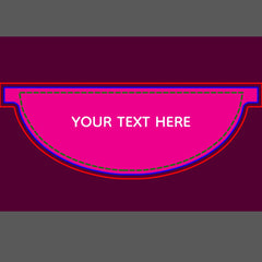 Creat Your Own Megenta Invitation Postcard Fanny Pack