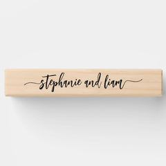 Personalized Wedding Lawn Game Giant Topple Tower