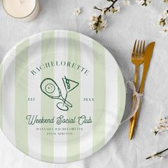 Pickleball Country Club | Bachelorette Paper Plates