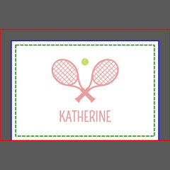 Personalized Tennis Player Custom Name Tennis Accessory Pouch