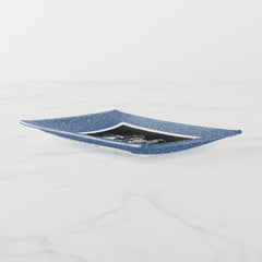 Sisters Simple Modern Blue Dots Customized Photo Trinket Tray