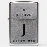 Groomsman | Best Man elegant monogrammed favor Zippo Lighter