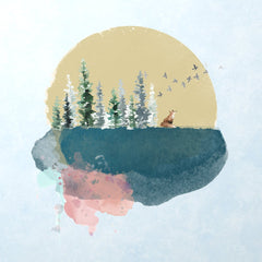 Forest on the moon! Wall Decal