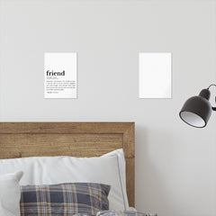 Friend Definition – Heartfelt Meaning Wall Art Sets