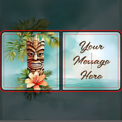 Tropical Tiki Party Beer Pong Table