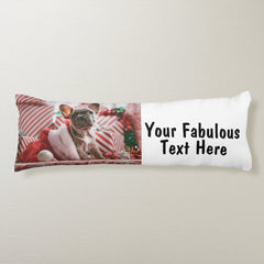 Personalized Photo and Text Body Pillow